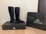 Fred de la Bretoniere zwartw leren laarzen mt 38 nieuwstaat, Hoge laarzen, Fred de la Bretoniere, Zwart, Ophalen of Verzenden