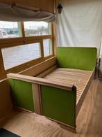Antieke twijfelaar houten bed, Huis en Inrichting, Slaapkamer | Bedden, 120 cm, Gebruikt, Hout, Ophalen