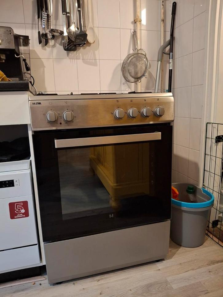 Etna gasfornuis met elektrische oven - zo goed als nieuw, Witgoed en Apparatuur, Fornuizen, Zo goed als nieuw, Vrijstaand, Gas