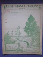 FIRST PIANO LESSONS BOOK 2 **Oude Bladmuziek uit 1941**, Muziek en Instrumenten, Bladmuziek, Gebruikt, Overige genres, Ophalen of Verzenden