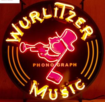 Neon verlichting Wurlitzer of nog vele andere neons. beschikbaar voor biedingen
