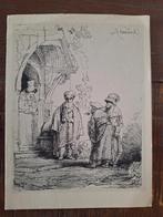 Vouwkaart - Rembrandt - De Drie Oosterlingen, Ophalen of Verzenden, Ongelopen