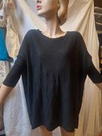 Vlinder mouw shirt, Ophalen of Verzenden, Gedragen, Maat 36 (S), Zwart