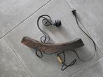 Unieke handgemaakt wandlamp, Ophalen of Verzenden, Gebruikt, Hout