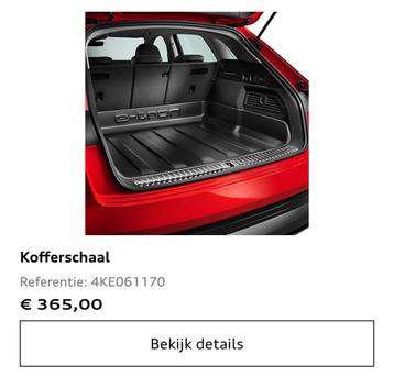 Audi E-TRON kofferschaal beschikbaar voor biedingen