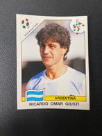 Ricardo Giusti - Argentinië - Panini WK 1990 Sticker, Verzamelen, Sportartikelen en Voetbal, Ophalen of Verzenden, Zo goed als nieuw