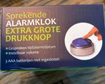 Alarmklok sprekend, Ophalen of Verzenden, Zo goed als nieuw, Wandklok