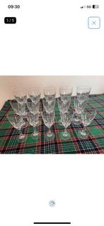 Antieke vintage glazen olijfslijpsel 15 stuks, Ophalen of Verzenden, Minder dan 10 m²