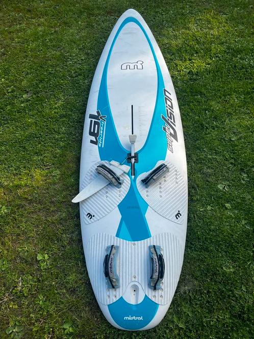 Mistral Supervision 191L met waard + vin, Watersport en Boten, Windsurfen, Gebruikt, Plank, 250 tot 300 cm, Met vin(nen), 5 tot 7 m²