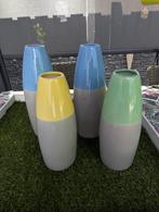 Vazenset, 4 stuks, Huis en Inrichting, Woonaccessoires | Vazen, Gebruikt, Overige kleuren, Ophalen of Verzenden, Glas