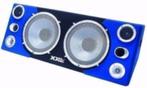 Boombox 2x 12 Woofer, blauwe LED-verlichting,, Auto diversen, Autospeakers, ., Nieuw, Ophalen of Verzenden, .