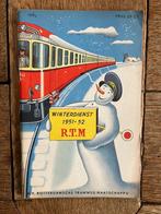 RTM winterdienstregeling 1951 - 52, Verzamelen, Ophalen of Verzenden, Gebruikt, Tram, Overige typen