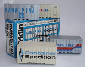 Märklin 7291 Set van 4 20ft Containers ! beschikbaar voor biedingen