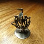 Prachtige zilveren sigarettendover. Viking schip, Antiek en Kunst, Antiek | Goud en Zilver, Ophalen of Verzenden