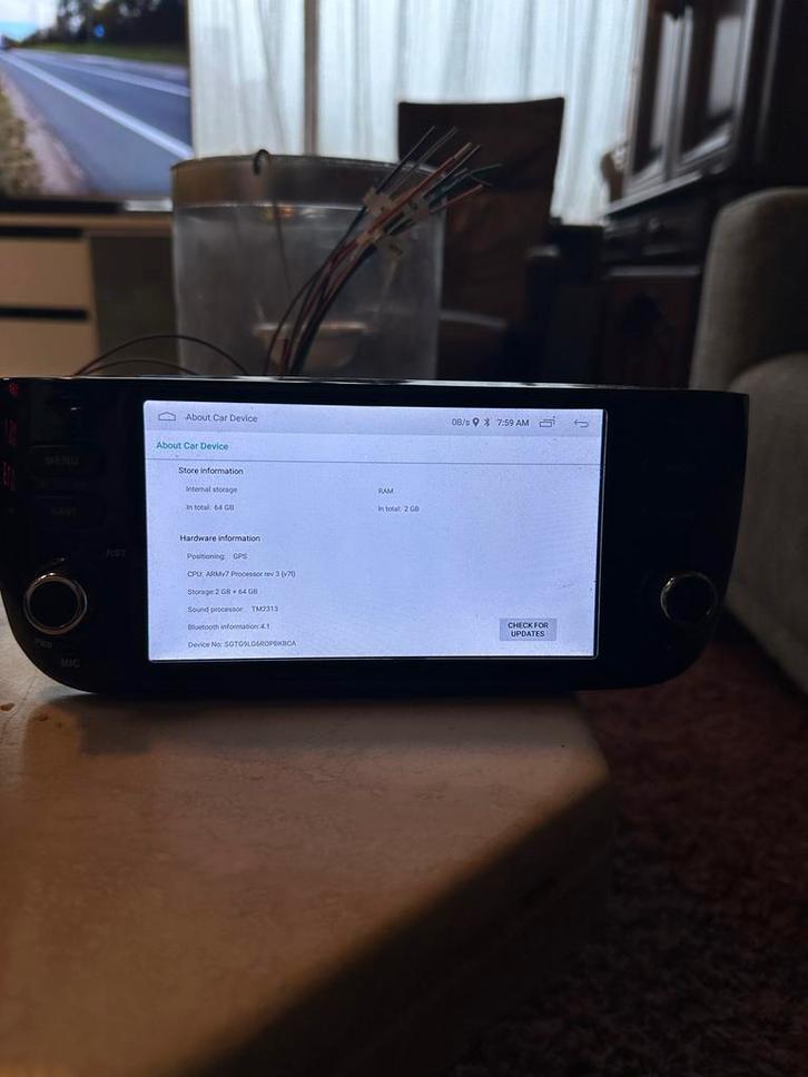 Android Autoradio Fiat Punto 2010-2016 with CarPlay, Auto diversen, Autoradio's, Zo goed als nieuw, Ophalen of Verzenden