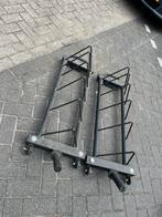 2 x bumper plate rekken bumperplates, Sport en Fitness, Ophalen, Halterschijven, Gebruikt, Met wielen
