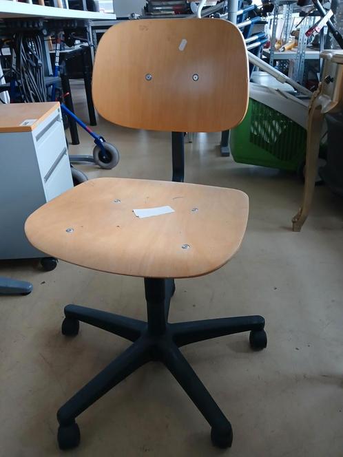 Score vintage bureaustoel werkstoel, Huis en Inrichting, Bureaustoelen, Gebruikt, Bureaustoel, Bruin, Ophalen