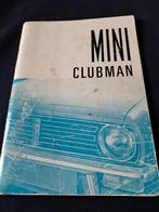 Mini Clubman Instructieboekje - Origineel, Ophalen of Verzenden, Gelezen, Overige merken