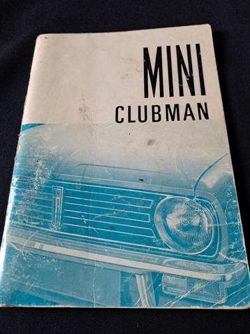 Mini Clubman Instructieboekje - Origineel beschikbaar voor biedingen