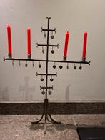 Vintage Zweedse Metalen Kandelaar, Huis en Inrichting, Woonaccessoires | Kandelaars en Kaarsen, Gebruikt, 25 tot 50 cm, Verzenden