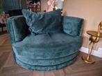 Prachtige groene loveseat, Eenpersoons, 100 tot 125 cm, Ophalen of Verzenden, Zo goed als nieuw