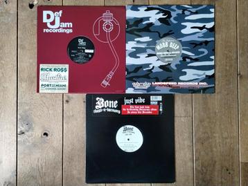 3x 12" Hip-Hop: Bone T-n-H | Mobb Deep | Rick Ross ft. Jay-Z beschikbaar voor biedingen