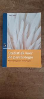 Statistiek voor de psychologie - Jules L. Ellis, Boeken, Jules L. Ellis, Zo goed als nieuw, Gamma, HBO