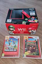 Wii Mini + Mario Kart Wii, Spelcomputers en Games, Spelcomputers | Nintendo Wii, Ophalen of Verzenden, Zo goed als nieuw, Met 1 controller