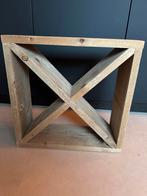 Steigerhouten Wijnrek / Drankenrek 60x60 cm, Gebruikt, 50 tot 100 cm, Vierkant, Ophalen of Verzenden