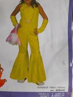 Verkleedkleren: Geel disco pak, foute party maat 116 NIEUW, Kinderen en Baby's, Carnavalskleding en Verkleedspullen, Ophalen of Verzenden