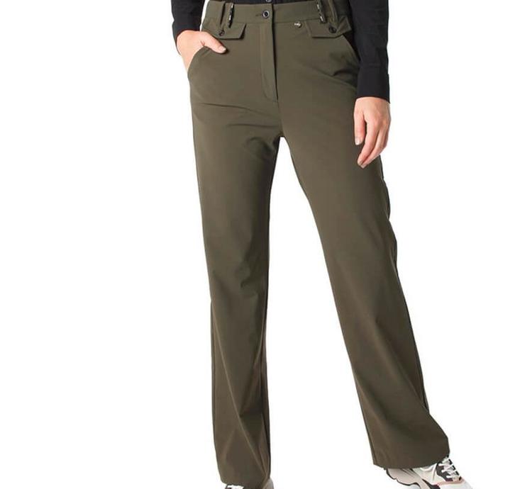 ZIP73 Broek Rechte Pijp Groen maat 27, Kleding | Dames, Broeken en Pantalons, Zo goed als nieuw, Maat 34 (XS) of kleiner, Groen