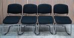 16 x Vergaderstoelen zwart buisframe kantoor stoelen kantoor, Huis en Inrichting, Stoelen, Ophalen of Verzenden, Zo goed als nieuw