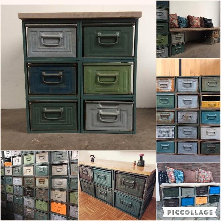 Modulaire Kasten Ladekast Dressoir Stelling Bakken SALE !!, Huis en Inrichting, Kasten | Ladekasten, Gebruikt, Minder dan 100 cm