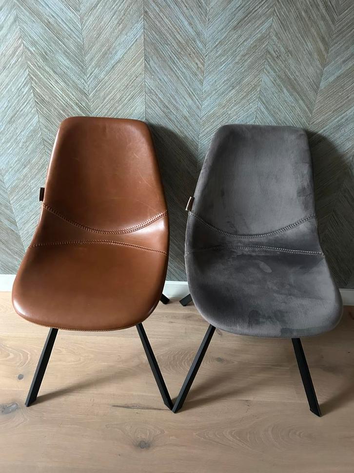 Eetkamerstoelen Dutchbone Franky 6 stuks, Huis en Inrichting, Stoelen, Zo goed als nieuw, Vijf, Zes of meer stoelen, Stof, Overige kleuren