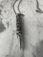 Pen aan ketting, Ophalen of Verzenden, Nieuw, Zilver, Overige materialen