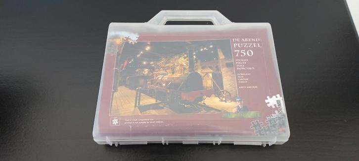 legpuzzel stoomlokomotief de arend 750st., Hobby en Vrije tijd, Denksport en Puzzels, Legpuzzel, 500 t/m 1500 stukjes, Ophalen of Verzenden