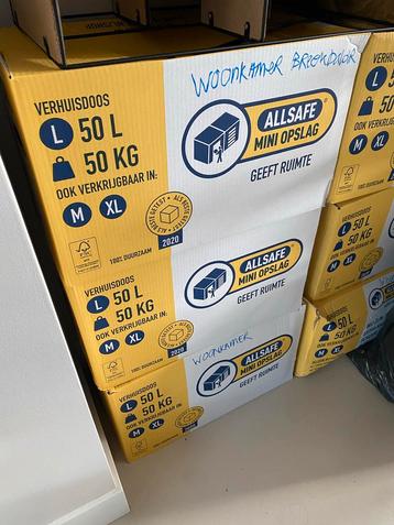 Verhuisdoos - Gebruikt 1x - Allsafe beschikbaar voor biedingen