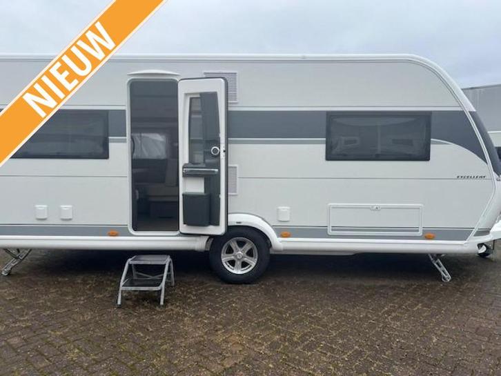 Hobby 560 CFE Excellent 2025, Caravans en Kamperen, Caravans, Bedrijf, Rondzit, Hobby, Frans bed, Overige typen, Gascomfoor, Hordeur