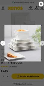Xenos vierkant servies., Huis en Inrichting, Ophalen, Zo goed als nieuw, Overige stijlen, Bord(en)
