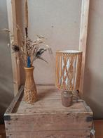 Leuk vintage setje bloemen en lamp, Ophalen of Verzenden, Gebruikt