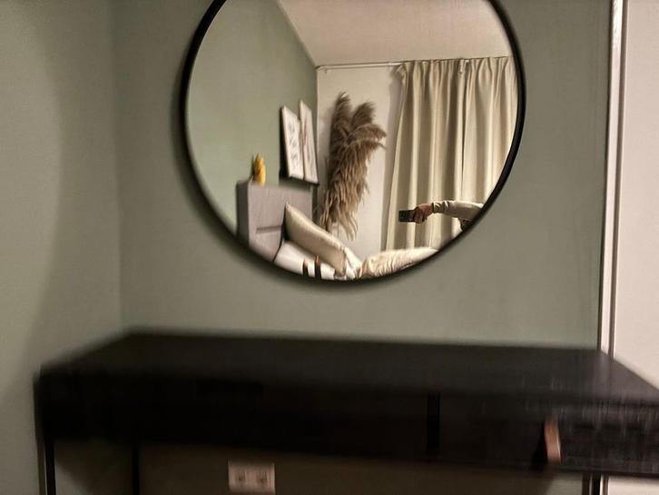 Grote Ronde Spiegel - Woonstore - 100cm, Huis en Inrichting, Woonaccessoires | Spiegels, Zo goed als nieuw, 75 tot 100 cm, Minder dan 100 cm