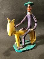 Bijzonder gekleurd keramiek beeld Don Quichot Italy of  ???, Antiek en Kunst, Verzenden