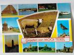 Oude ansichtkaart groeten van mooi Texel, Verzamelen, Ansichtkaarten | Nederland, Ophalen, 1980 tot heden, Gelopen, Waddeneilanden