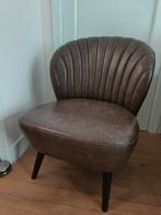 Mooie glad leren stoel, Ophalen, Zo goed als nieuw, 75 tot 100 cm, 50 tot 75 cm