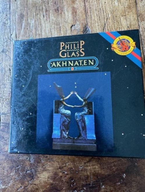 Akhnaten  - Philip Glass Box 2 cd's en 1 boekje   eur  12,--, Cd's en Dvd's, Cd's | Overige Cd's, Zo goed als nieuw, Boxset, Ophalen