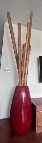 Platenpot met Bamboe - Decoratief, Huis en Inrichting, Woonaccessoires | Vazen, Ophalen, Aardewerk of Porselein, Zo goed als nieuw