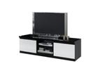 Tv meubel Forever hoogglans zwart wit-150cm-AANBIEDING--, Ophalen of Verzenden, Nieuw, 25 tot 50 cm, Minder dan 100 cm