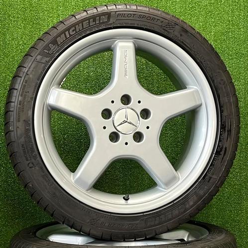Originele 18 inch Mercedes AMG velgen banden E-klasse W211, Auto-onderdelen, Banden en Velgen, Banden en Velgen, Zomerbanden, 18 inch