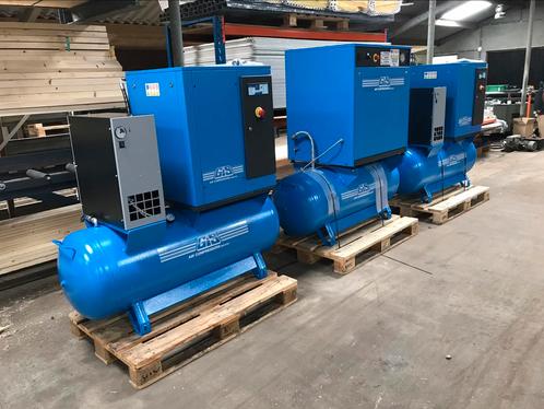 Gis schroefcompressor met luchtdroger 5,5 kw showroommodel, Doe-het-zelf en Verbouw, Compressors, Nieuw, 100 liter of meer, Ophalen
