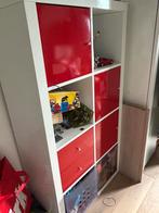 Ikea kalax kast wit rood vakjes laadjes, Huis en Inrichting, Kasten | Lockerkasten, Ophalen, Zo goed als nieuw